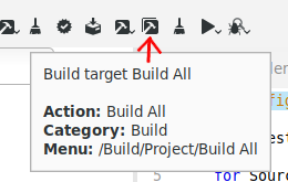 Build button on GnatStudio