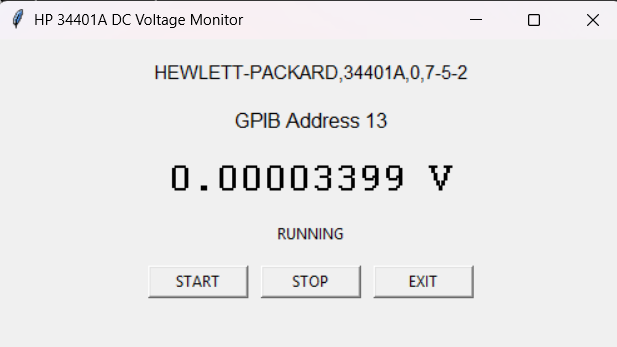 GUI single DMM app screen