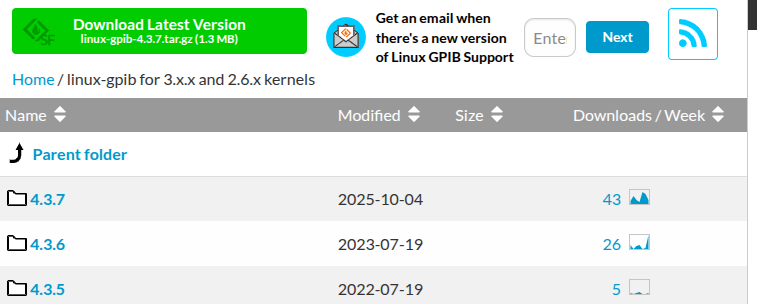 SourceForge download site
