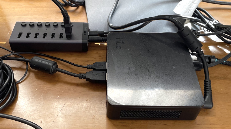 NUC and USB Powered hub