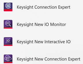 Keisight Suite app icons