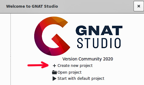 GNATStudio  Project selection